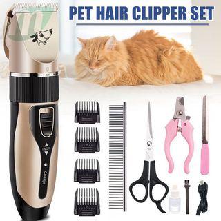 Pet Shaver Hair Clipper Set for Dogs Cat Kitten Puppy Electric Haircut Accessories Supplies