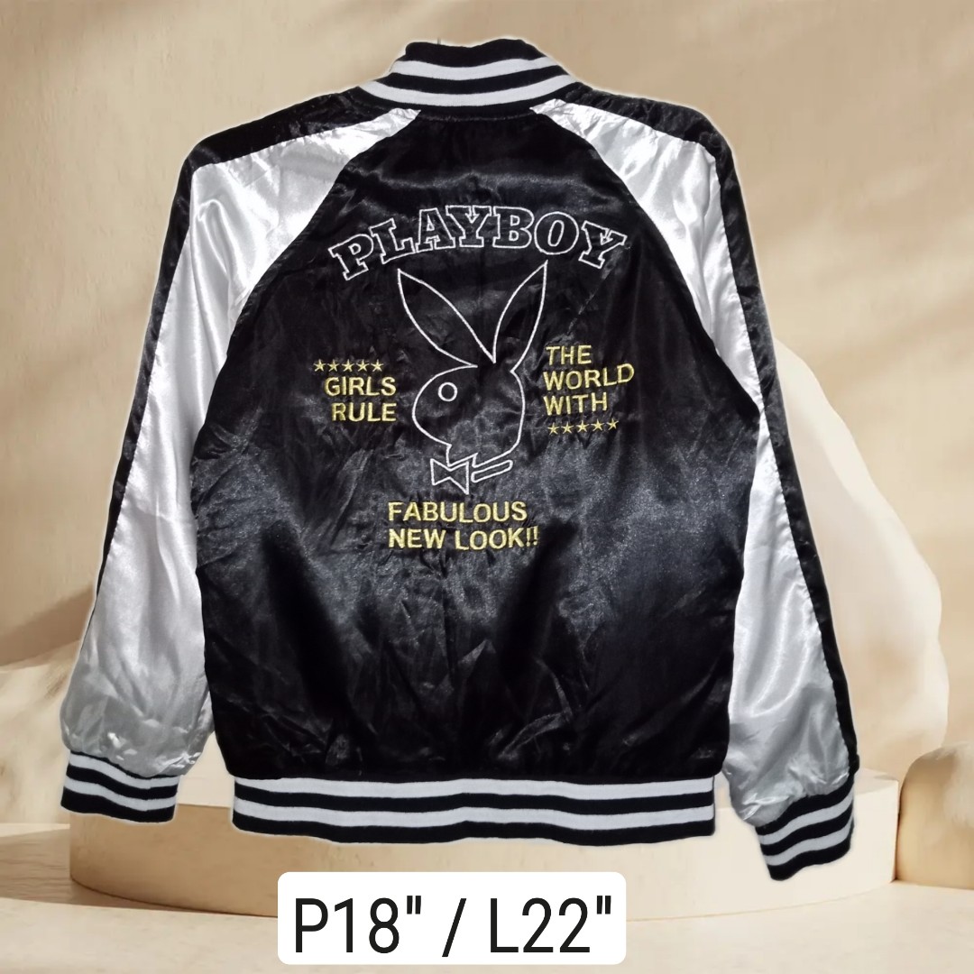 PLAYBOY Bomber Jacket, Women's Fashion, Coats, Jackets and Outerwear on