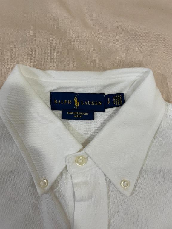 Polo ralph lauren slim fit pique shirt player logo button down in white online