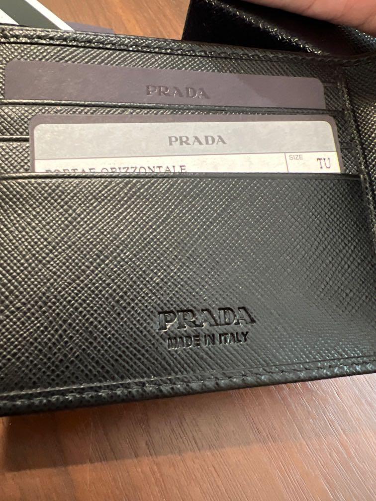 Prada Mens Wallet with Coin Compartment, Prada receipt included., Men's ...