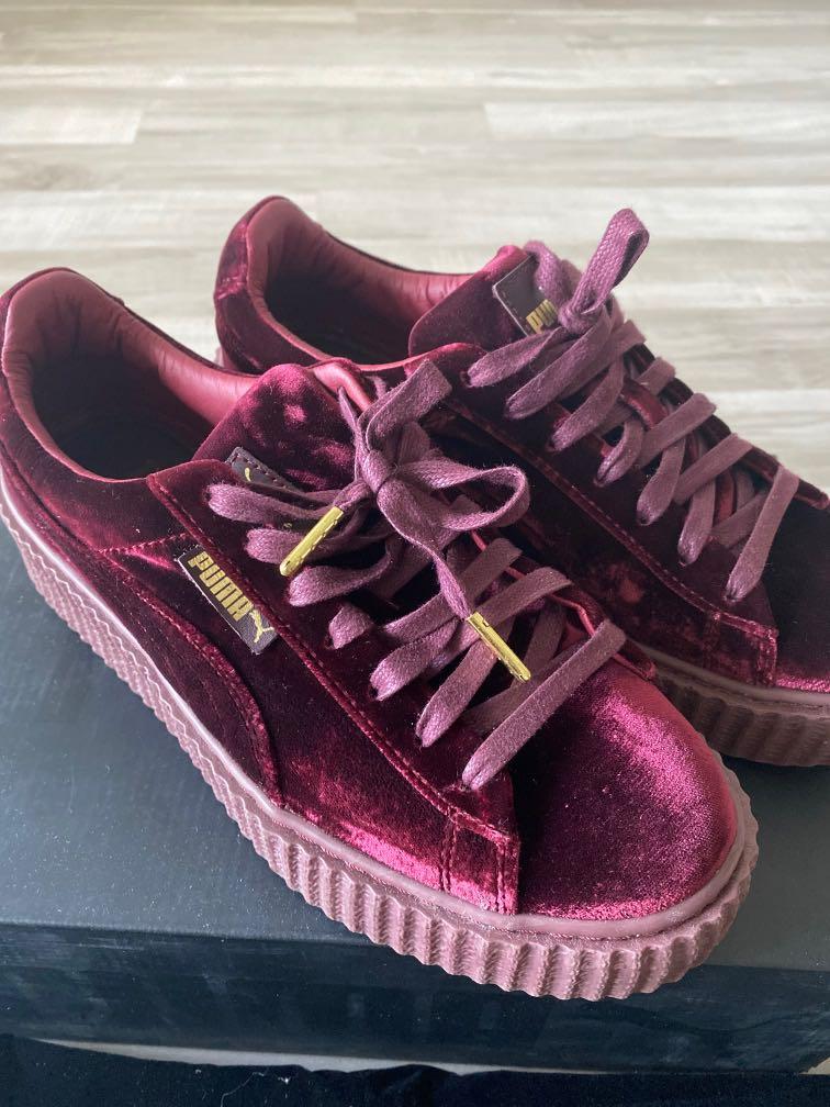 Puma fenty store velvet sneakers