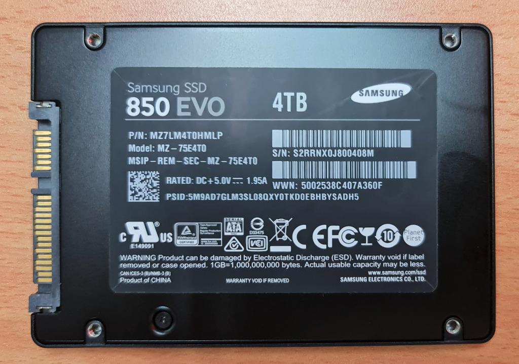 Samsung 850 evo 4tb ssd shop