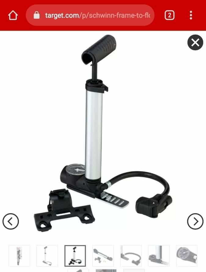 Schwinn frame to floor tyre pump, Sports Equipment, Bicycles & Parts