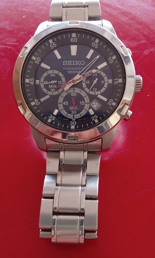 Seiko 4T53-00C0 Cronograph 100m, Men's Fashion, Watches & Accessories,  Watches on Carousell