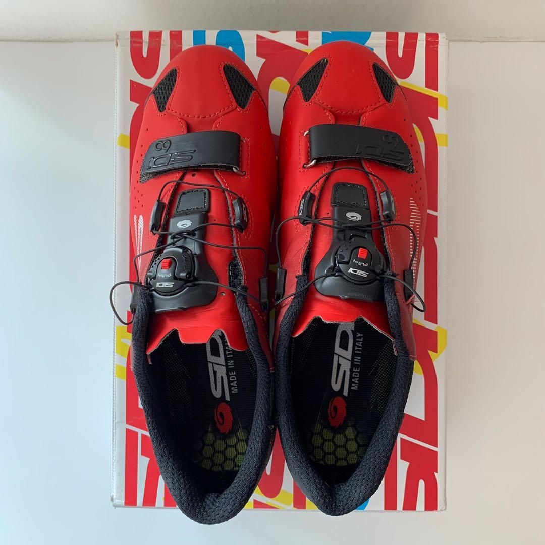 Red sidi new arrivals cycling shoes