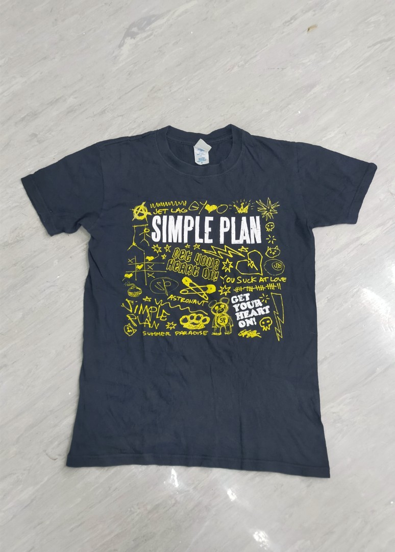 Simple Plan Band tshirt, Men's Fashion, Tops & Sets, Tshirts & Polo