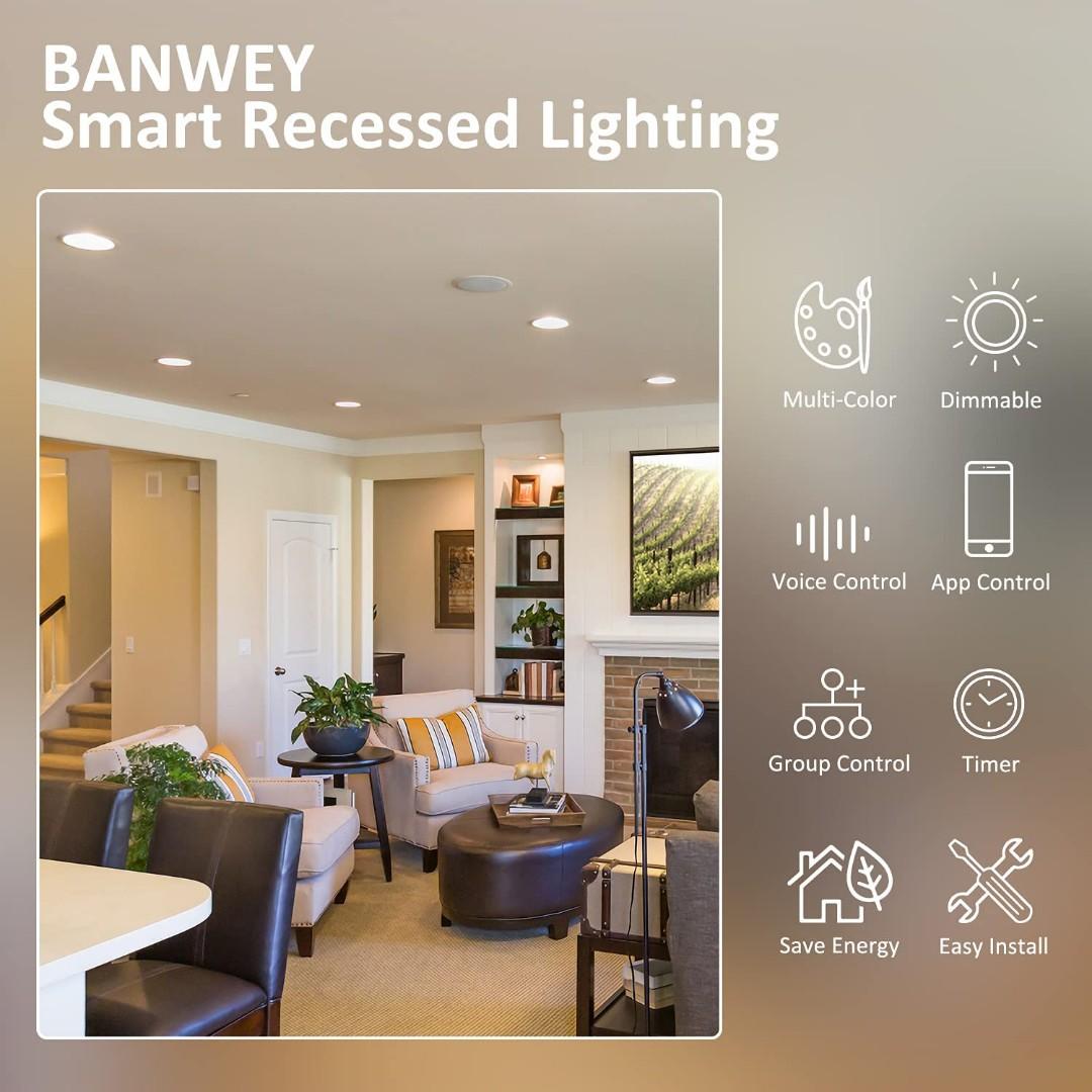 Smart recessed deals lighting 6 inch