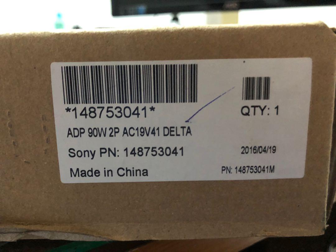 Sony Vaio Parts AC Adapter Laptop 19.5V 4.7A, 6.0/4.3mm With Pin, 2