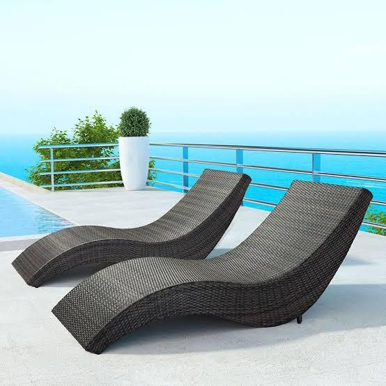Rattan deals pool chairs