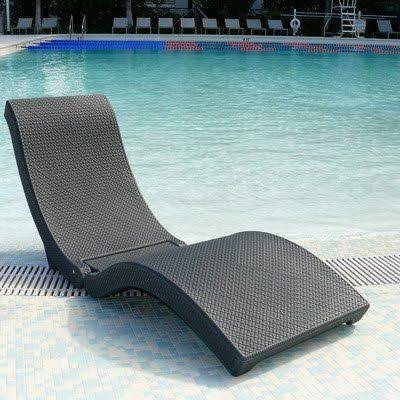 Rattan best sale pool chair