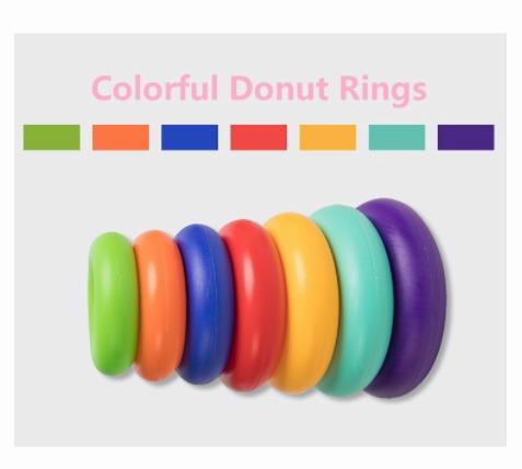 Toddler Stacking Building Rings Musical Tower 7 Colors & Shapes (26cm x ...