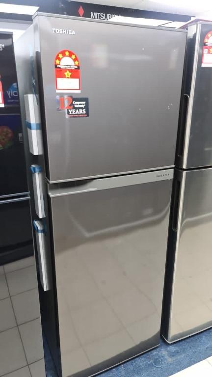 TOSHIBA 2 door 252L fridge inverter