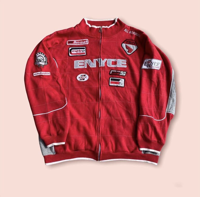 Tracktop Jacket Racing Enyce Fesyen Pria Pakaian Baju Luaran