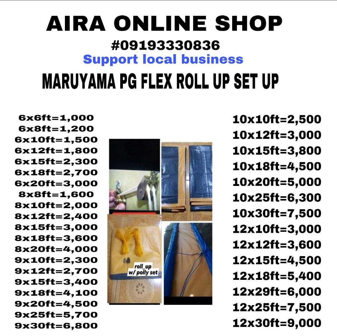 TRAPAL /LONA /TOLDA (Category: Construction & Building Materials) located in Pasay City. Submitted by airaonlineshops (Listing ID 1134088122, Image 3). Description: TRAPAL FOR SALE ORIGINAL MARUYAMA PG FLEX JAPAN MADE S200/S400 RUBBERIZED WITH DOUBLE PLY FREE NYLON ROPES FREE LONA BAGS CASH ON DELIVERY NATION WIDE LOCATION: SANTOLAN PASIG Just call me for more information 09193330836.