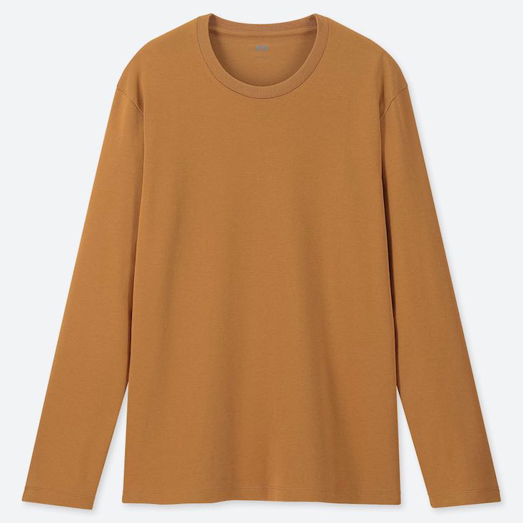 Uniqlo Men soft touch crew neck long 