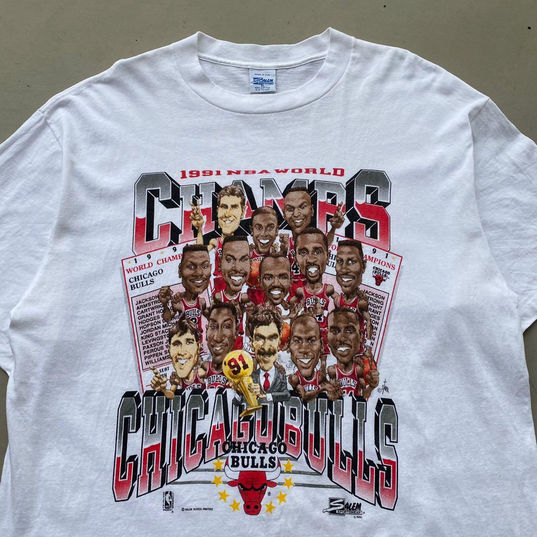 vintage Chicago Bulls championship tee, Men's Fashion, Tops & Sets, Tshirts  & Polo Shirts on Carousell