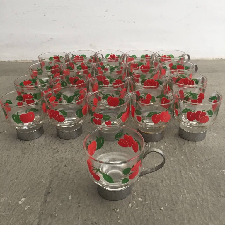 Vintage Clear Glass Coffee Cups, Hobbies & Toys, Memorabilia ...
