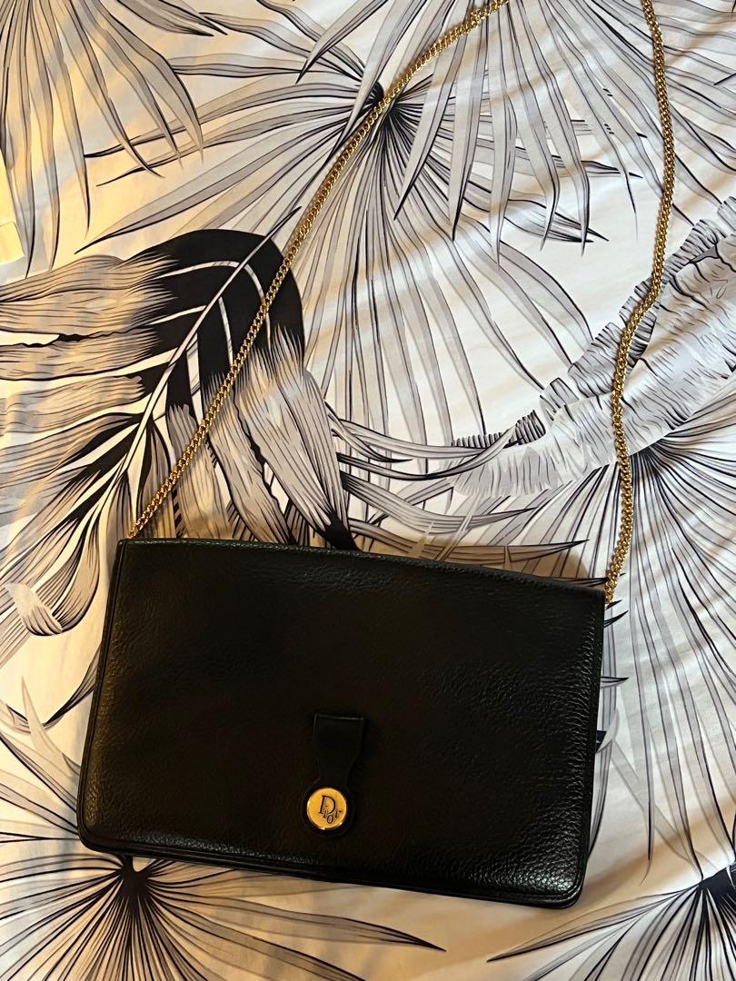 Dior black clutch best sale