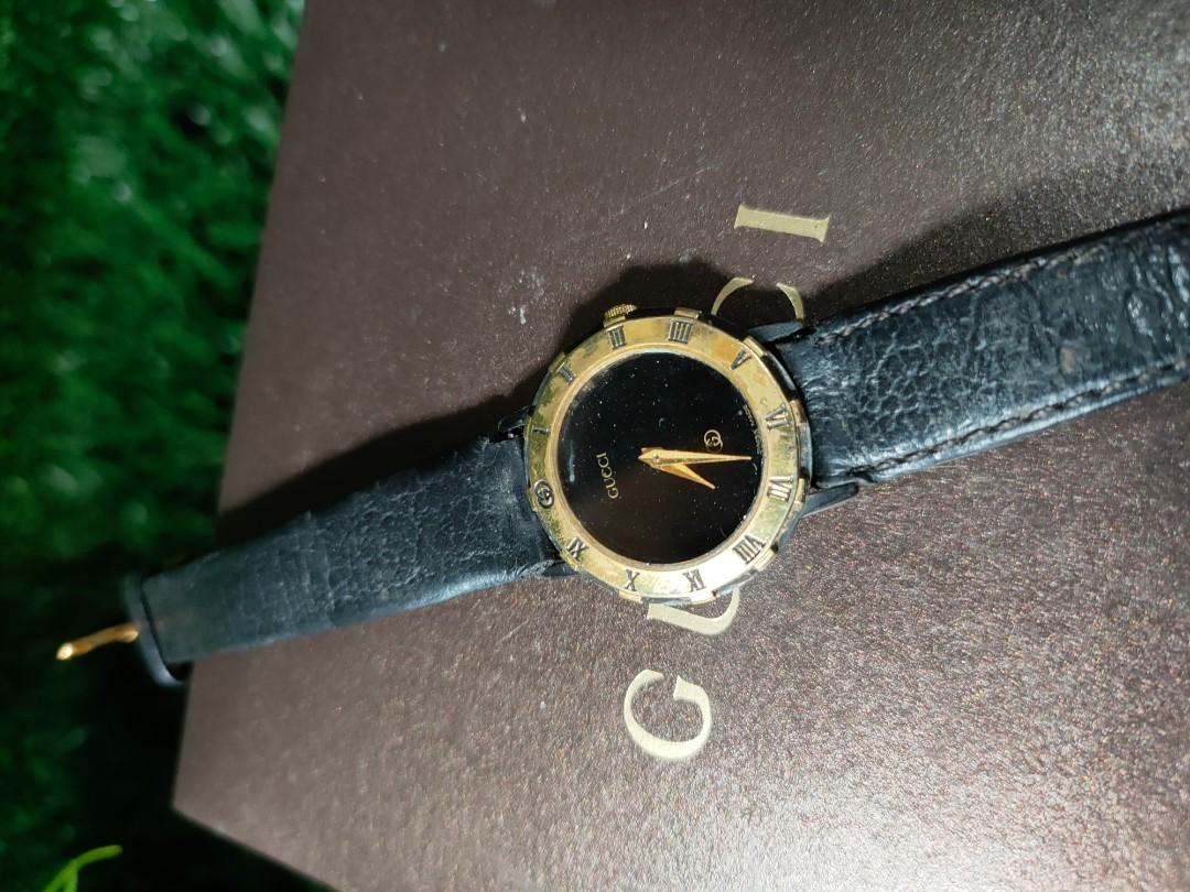 Vintage Gucci GG watch, Fesyen Wanita 