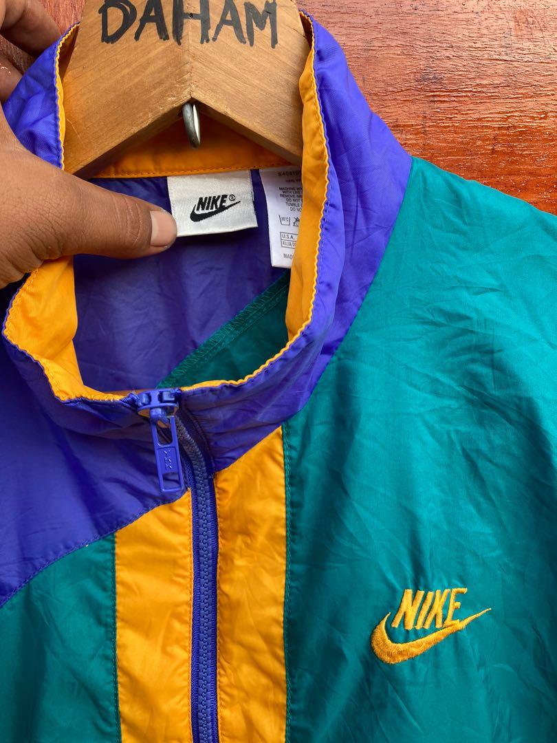 Vintage Nike Multi Color Jacket, Men's 