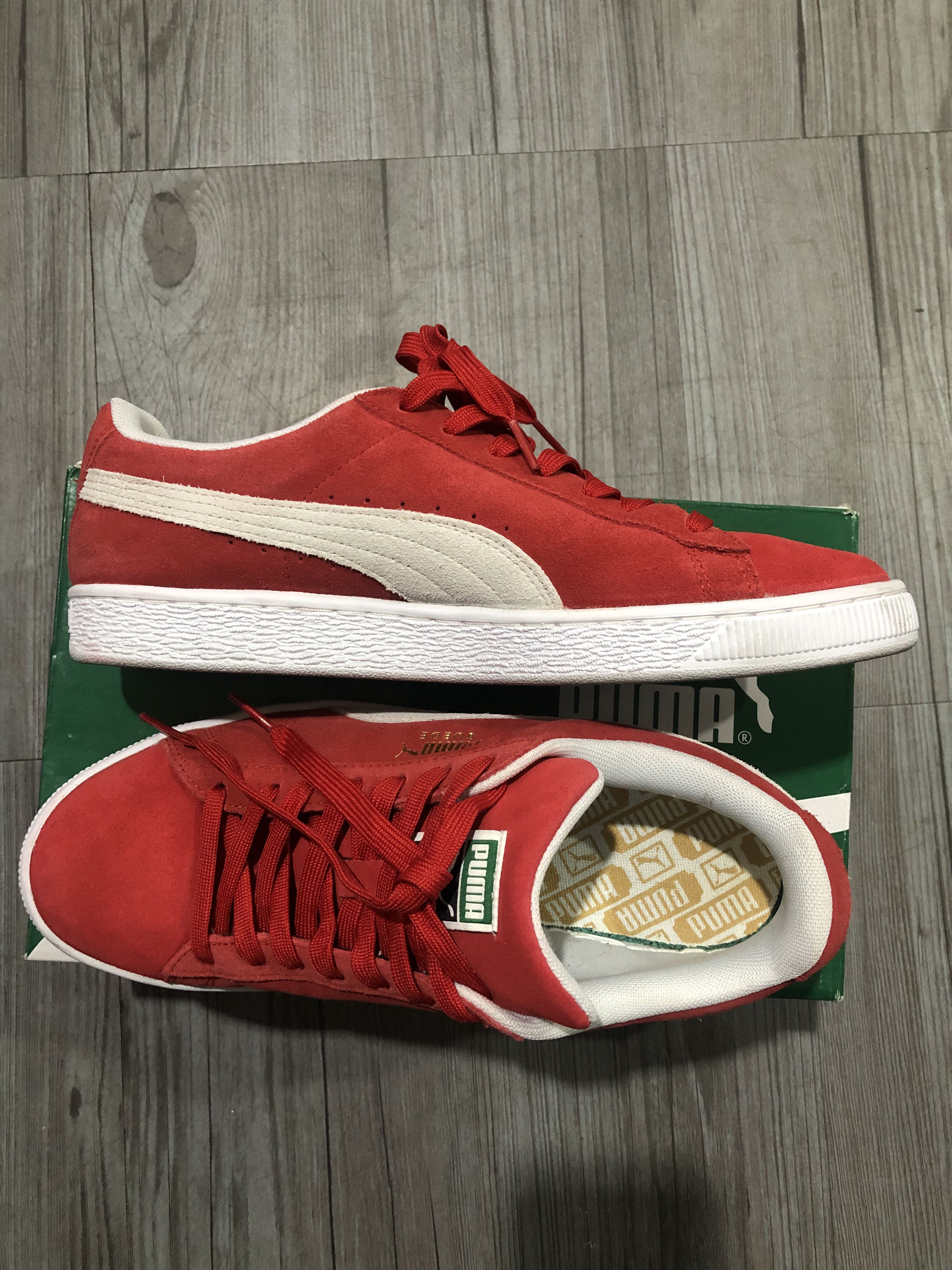 Vintage Puma Suede Classic Red, Men's Fashion, Footwear, Sneakers on ...