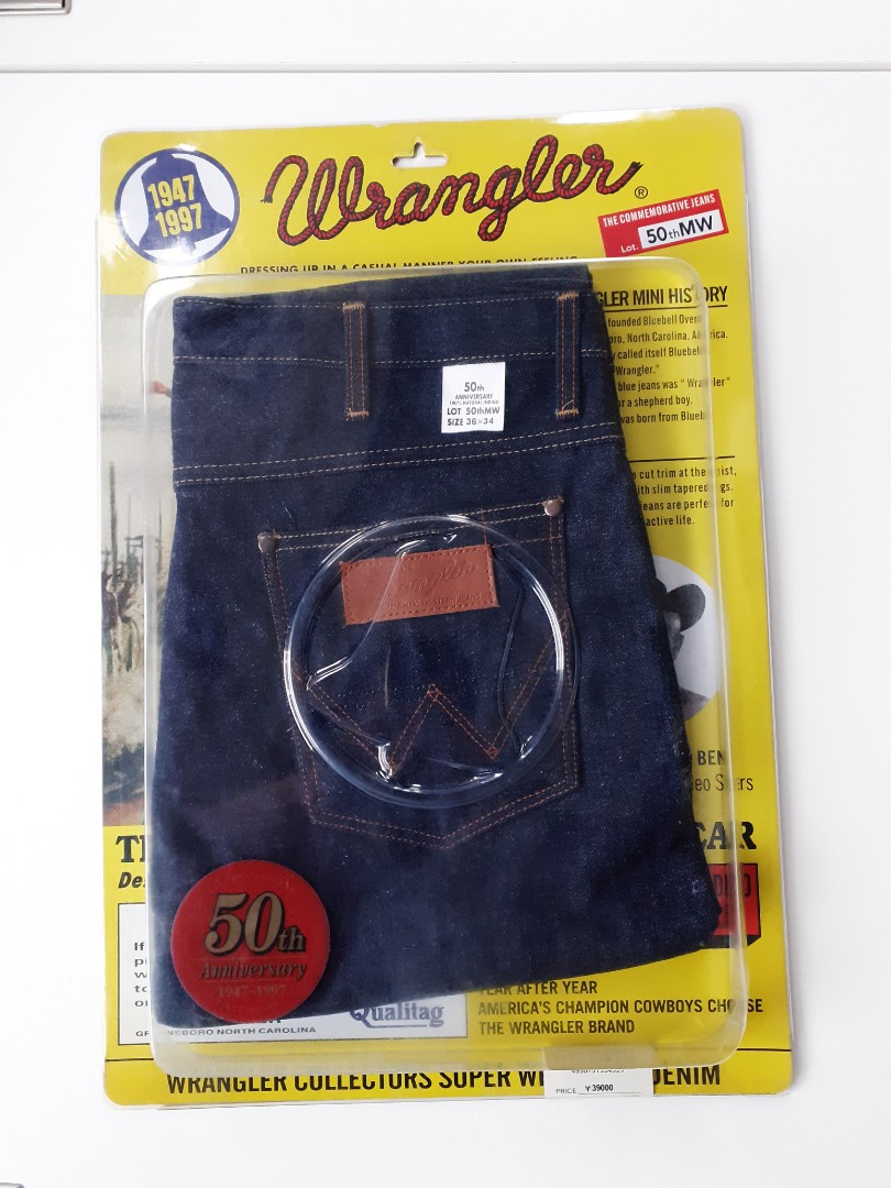 疫情大清貨) 跳樓價Wrangler 50th 牛仔褲(大清貨), 男裝, 褲＆半截裙