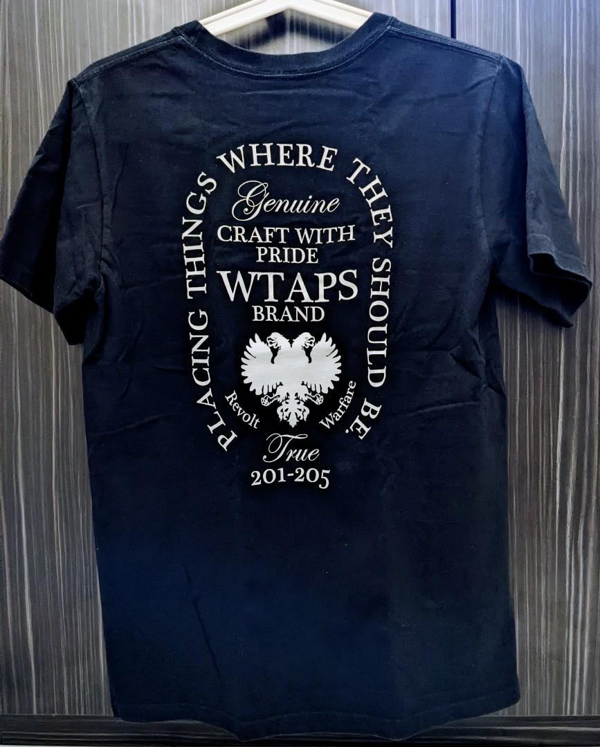 WTAPS screen TEE HERALDRY BLACK LARGE - Tシャツ