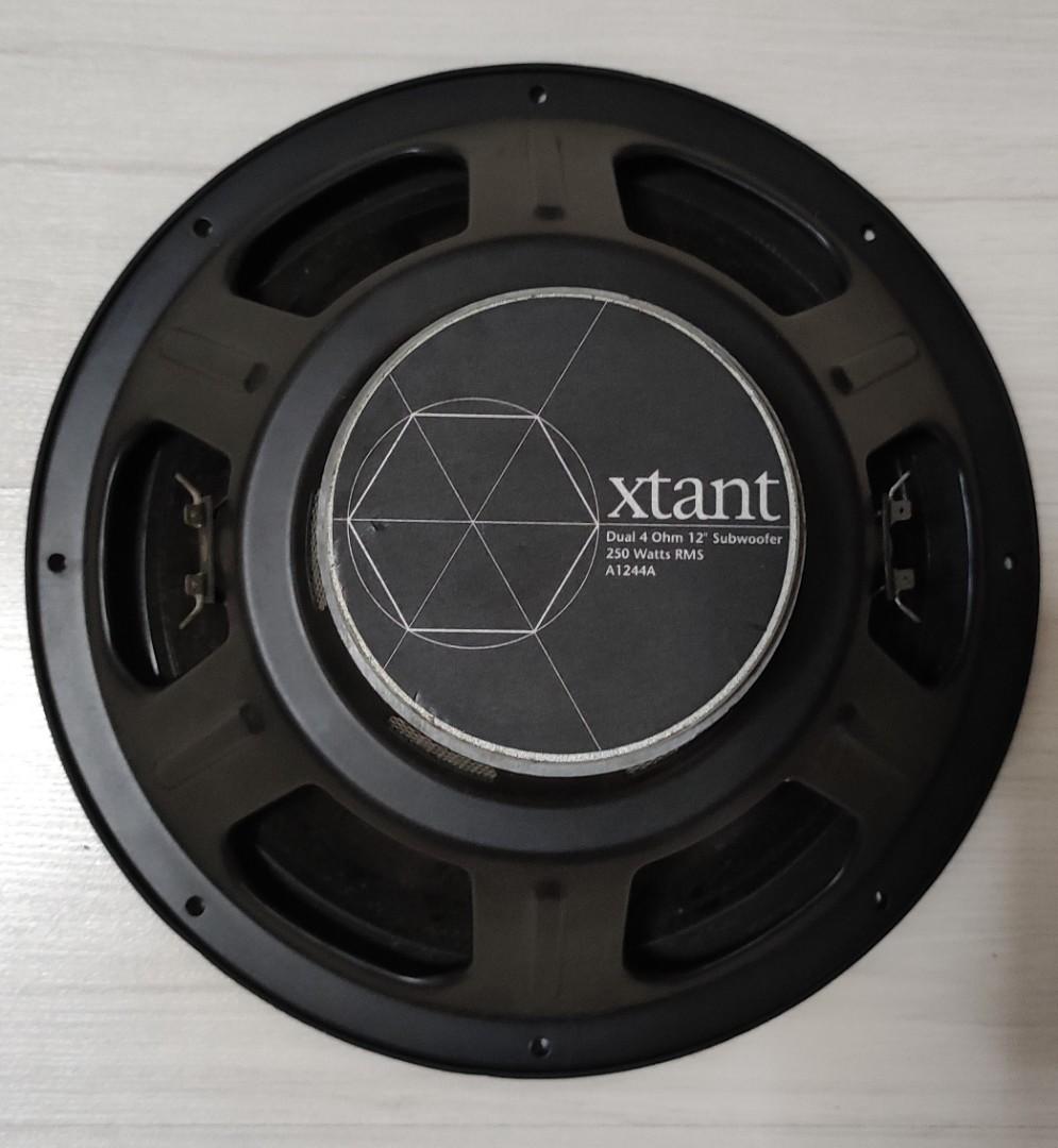 Xtant 12" A1244A Dual Voice Coil Subwoofer, Car Accessories