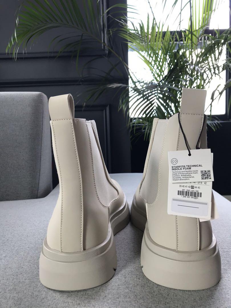Zara white boots uk store