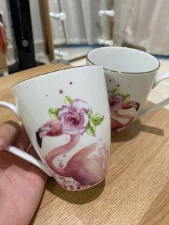 Mug Keramik Zen Fine Porcelain Tableware Luna Maya Exclusive Mug Flamingo estetik