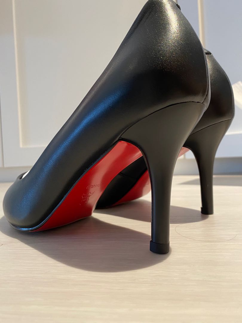 8cm red base heels
