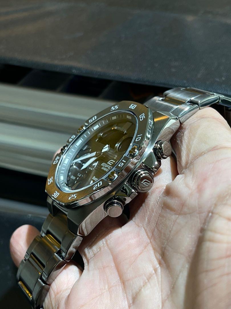 FIRE SALE EDIFICE ECB 10DC 1BDF FULL STAINLESS STEEL MEN S