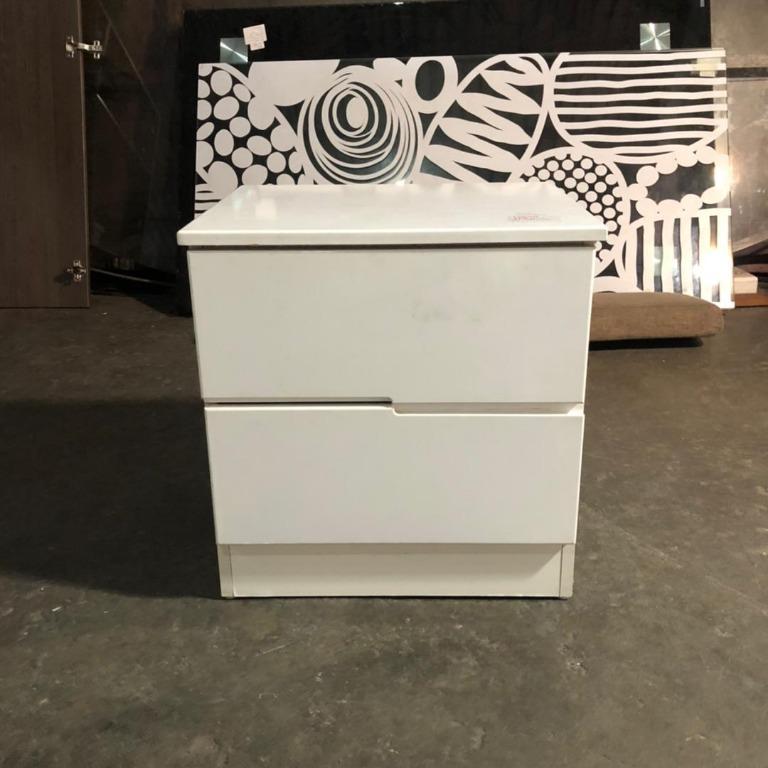 ? Side Drawer White Colour with 2 Drawers / Laci Sisi Warna Putih dengan 2  Laci, Furniture & Home Living, Furniture, Shelves, Cabinets & Racks on  Carousell