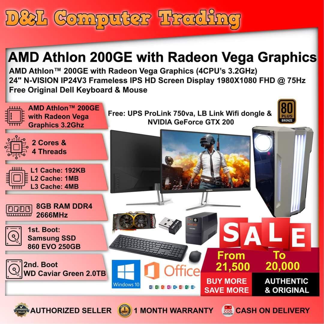 Amd Athlon 0ge With Radeon Vega Graphics Computers Tech Desktops On Carousell