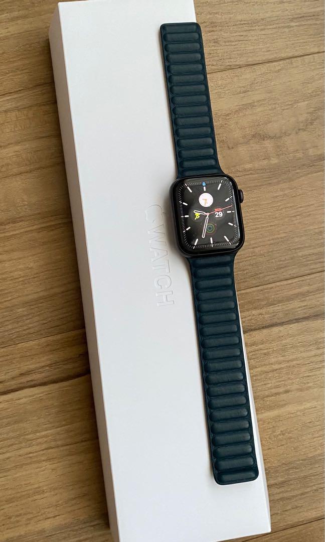 Apple watch baltic blue leather link cheap