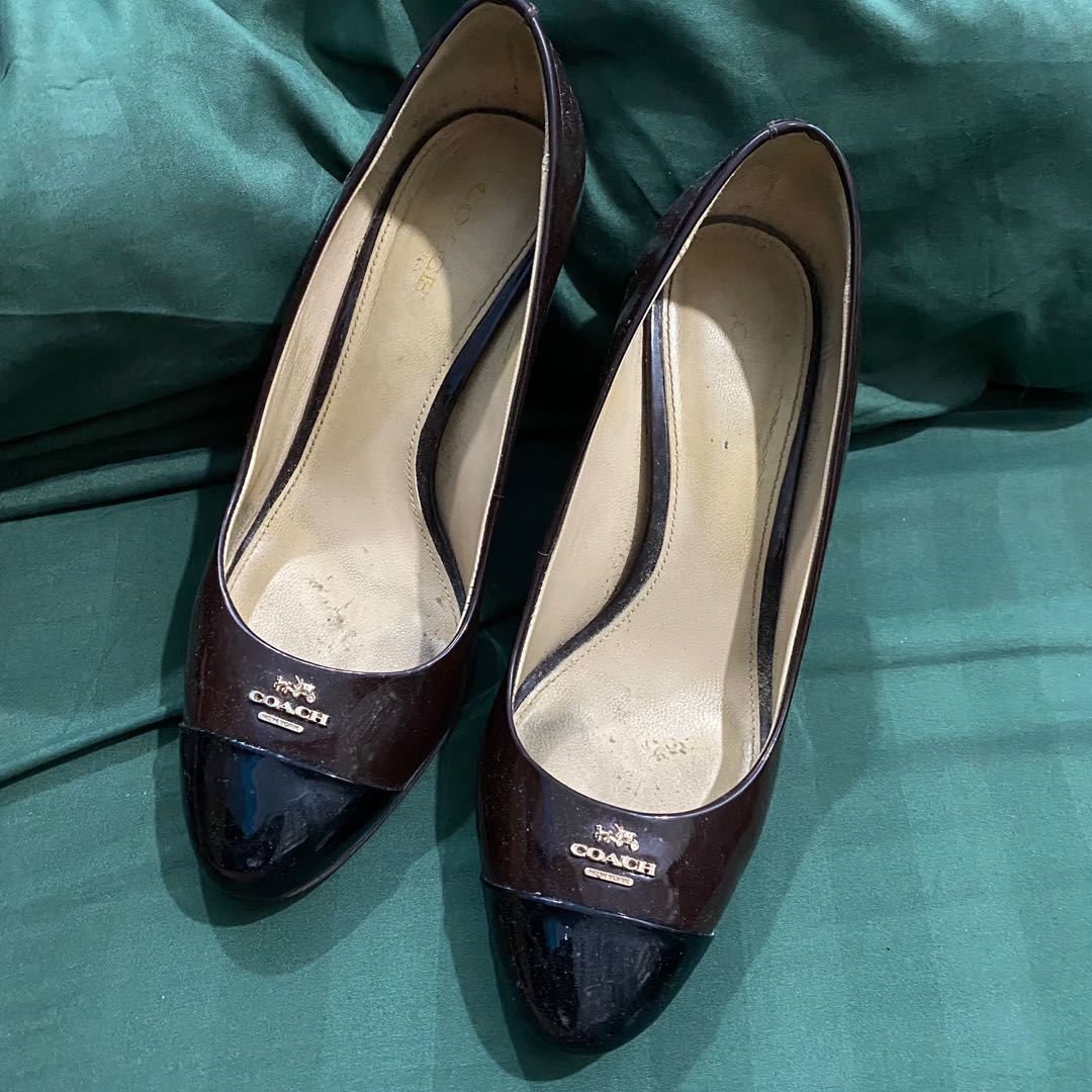 Coach outlet black heels