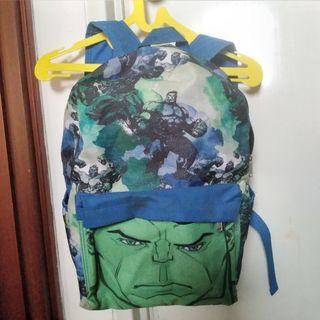 Backpack boys Ransel Marvel Hulk canvass