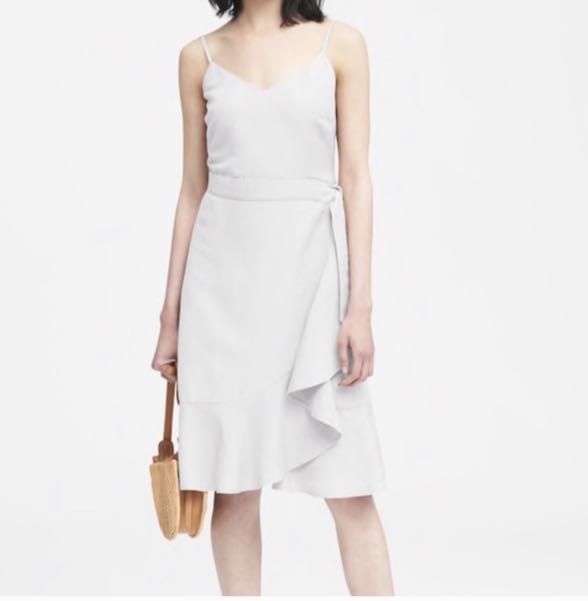 Banana Republic white linen dress 