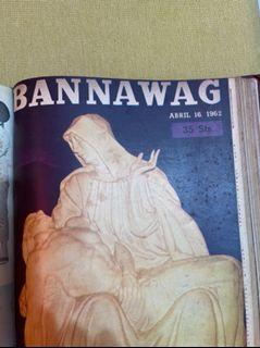 Bannawag Magazines/Komiks from 1962 with works By Mars Ravelo, Francisco Coching etc. 5pcs BOUND. 1000 each Magazine but only Sold as a Set for 5k.