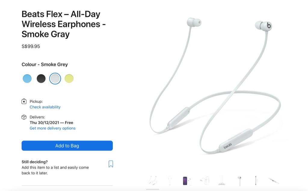 Beats Flex – All-Day Wireless Earphones - Smoke Gray - Apple