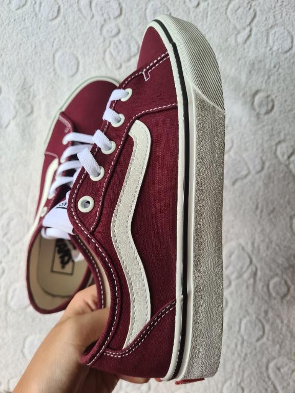 brand new vans original og filmore decon maroon lace sneakers shoes