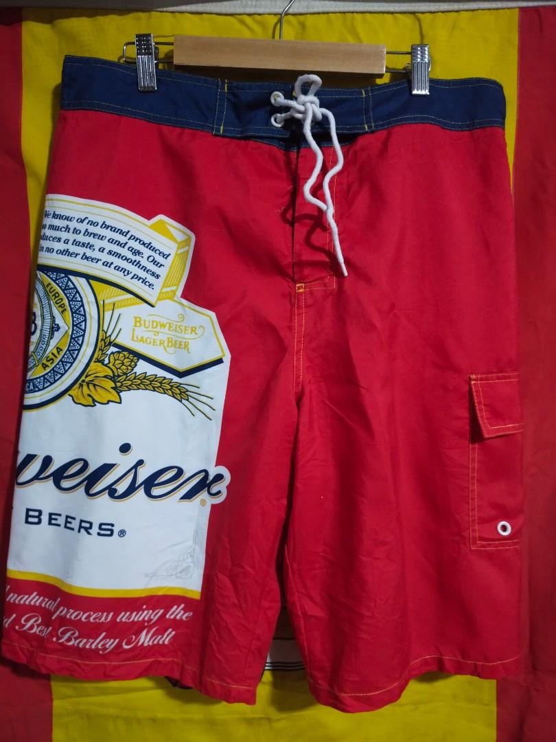 Budweiser Boardshort, Men's Fashion, Bottoms, Swim Trunks & Board Shorts on Carousell