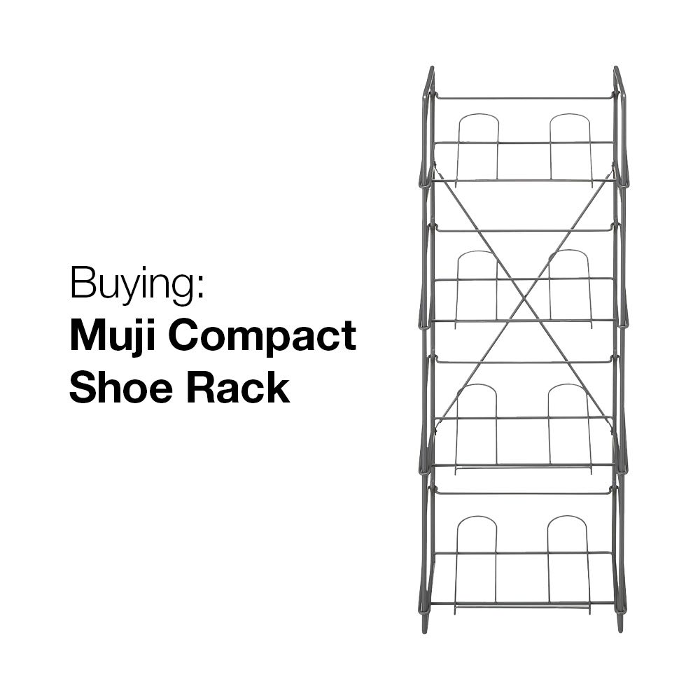 Muji Compact Shoes Rack Furniture Home Living Furniture Shelves Cabinets Racks on Carousell