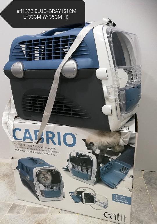 Cage de transport pour chat Cabrio, turquoise - Catit