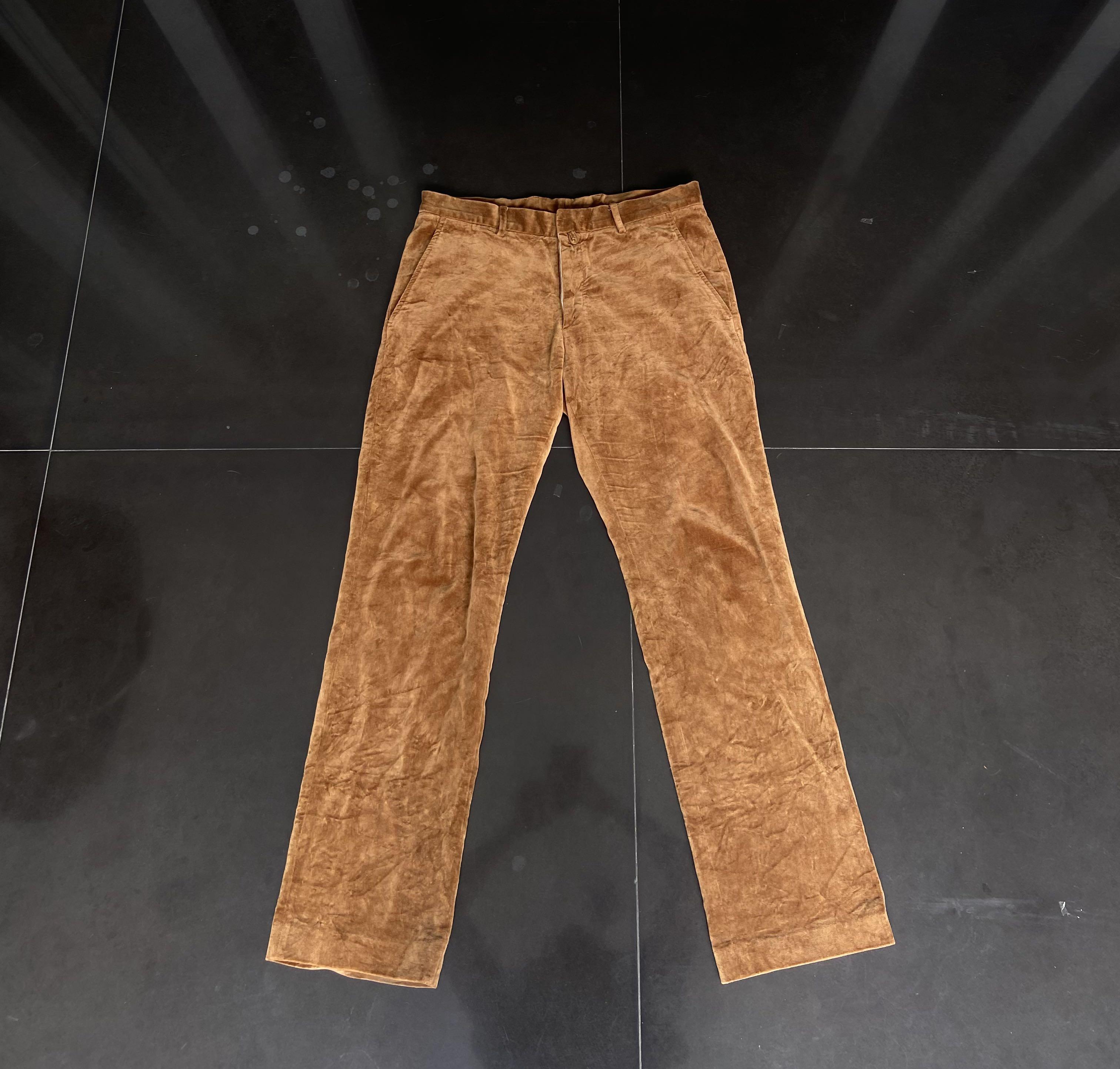 Celana Jil Sander bahan velour brudu 