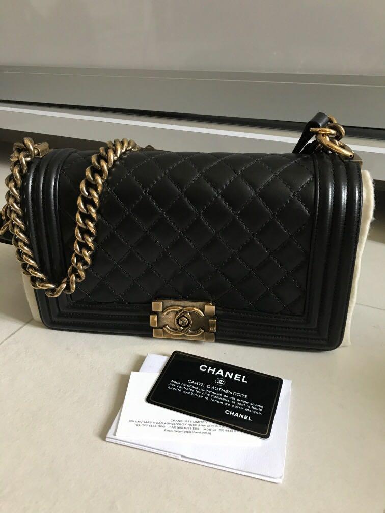 Chanel boy aged gold hardware discount