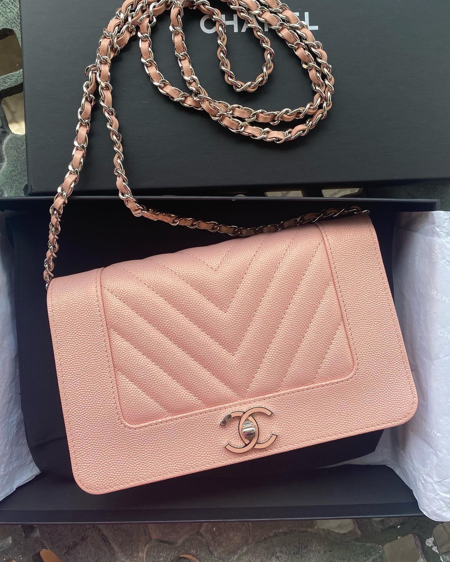 Chanel mademoiselle woc, Luxury, Bags & Wallets on Carousell