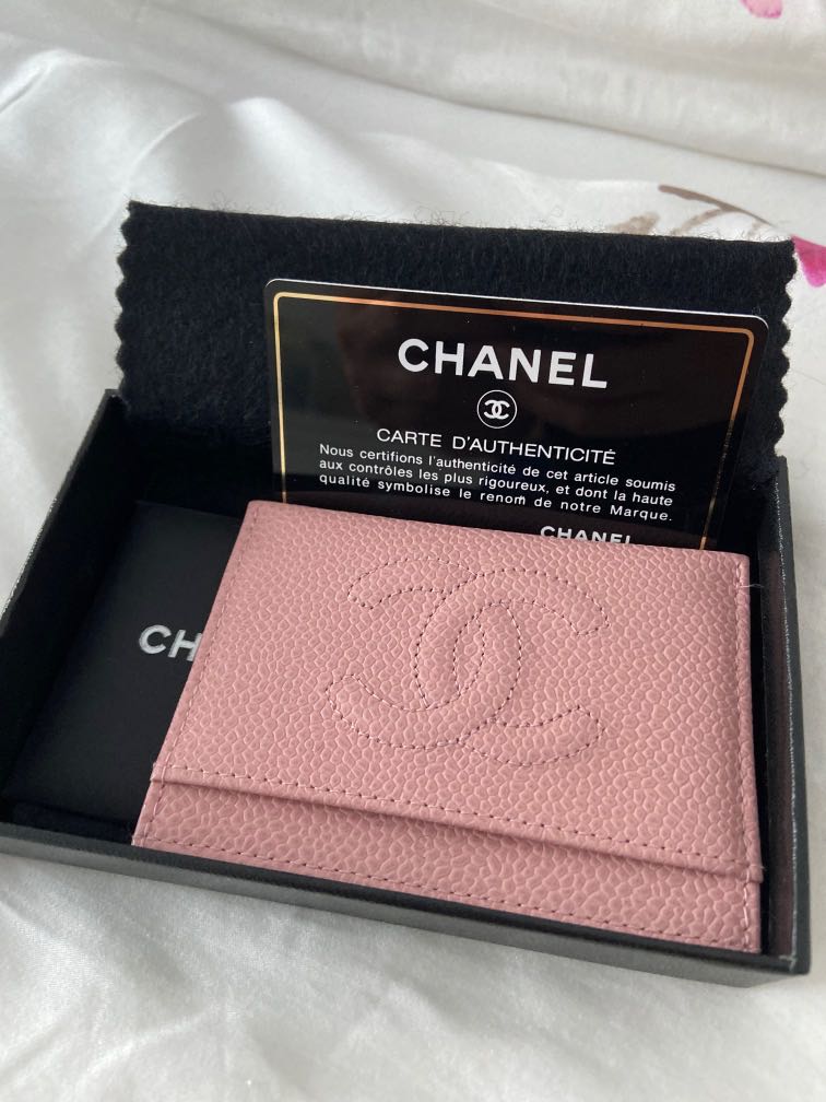 chanel name card holder