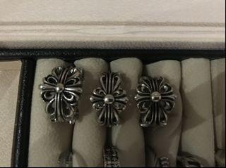 Chrome hearts inspired rings