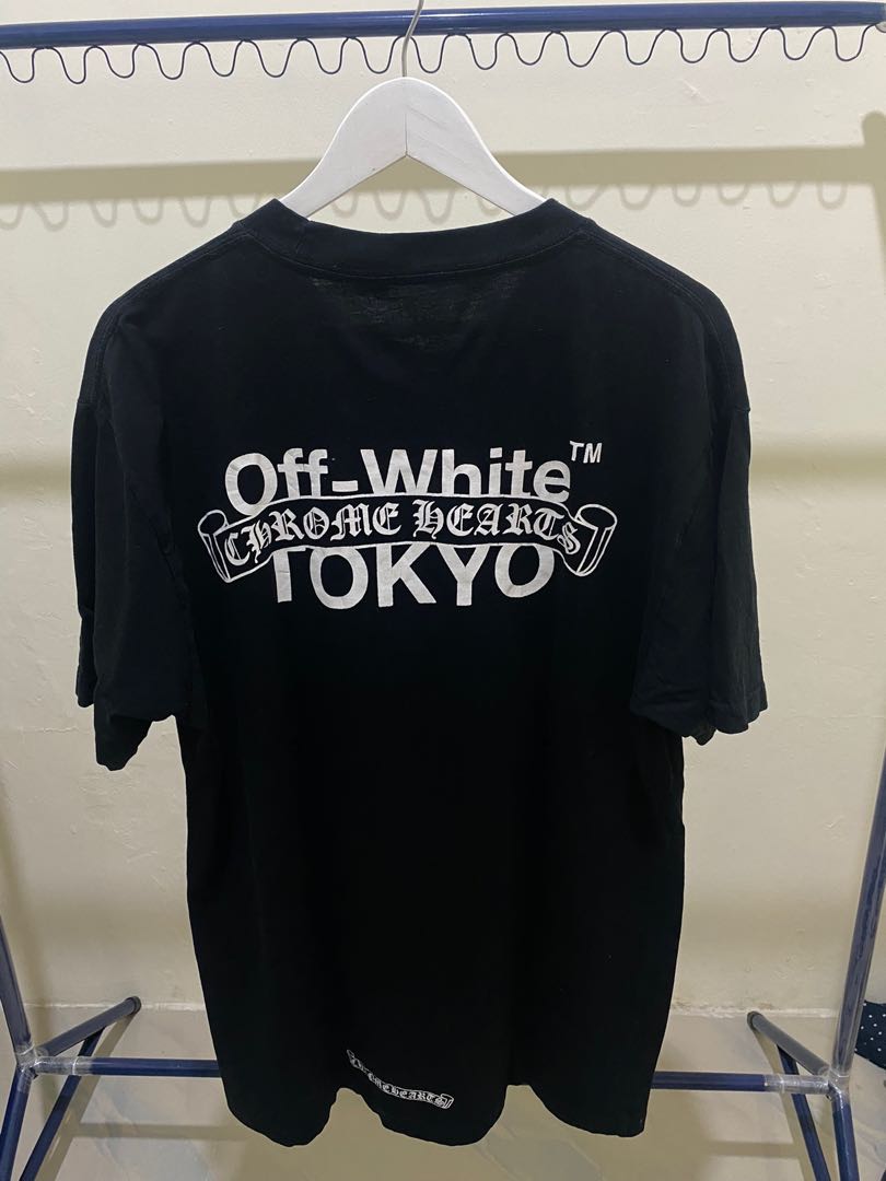 CHROME HEARTS X OFF WHITE TOKYO Fesyen Pria Pakaian Atasan di Carousell